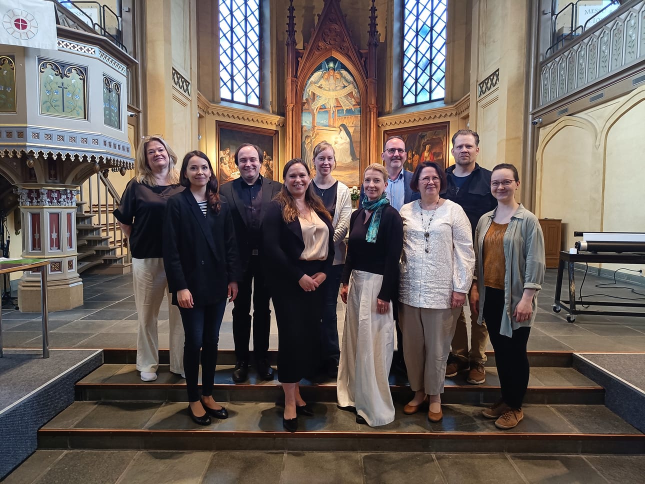 lltamusiikki-konserteissa esiintyvät muun muassa (vasemmalta oikealle) Monica Heikius, Hanna Koljonen, Valtteri Tuomisto, Jenny Sandelin, Karolin Wargh, Erica Nygard, Niels Burgmann, Tarja Viitanen, Sauli Perälä ja Anna Roos.