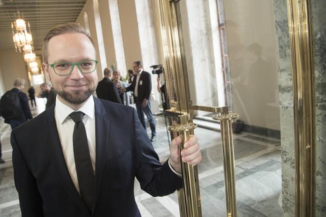 Vihreiden poliittista ohjelmaa on valmisteltu kansanedustaja Olli-Poika Parviaisen johdolla. KUVA: Mauri Ratilainen