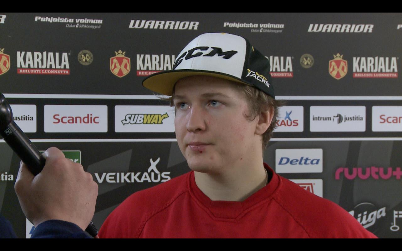 Voittomaalin syöttänyt Joonas Komulainen: "Pelataan ihan hyvällä tasolla"
