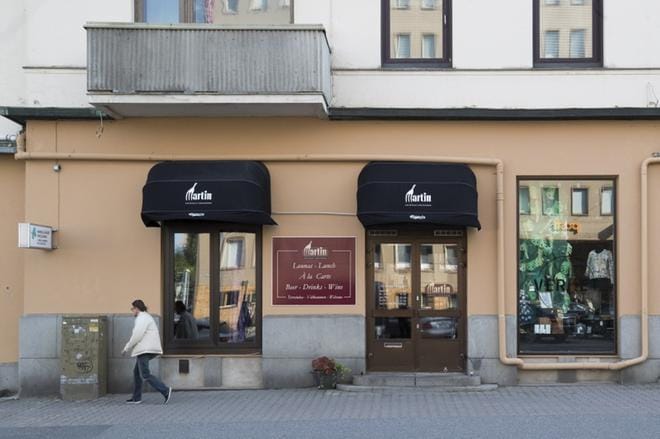 Martin baari on pieni keskieurooppalaistyylinen ravintola Vaasan keskustassa. KUVA: MINNA ANTILTA