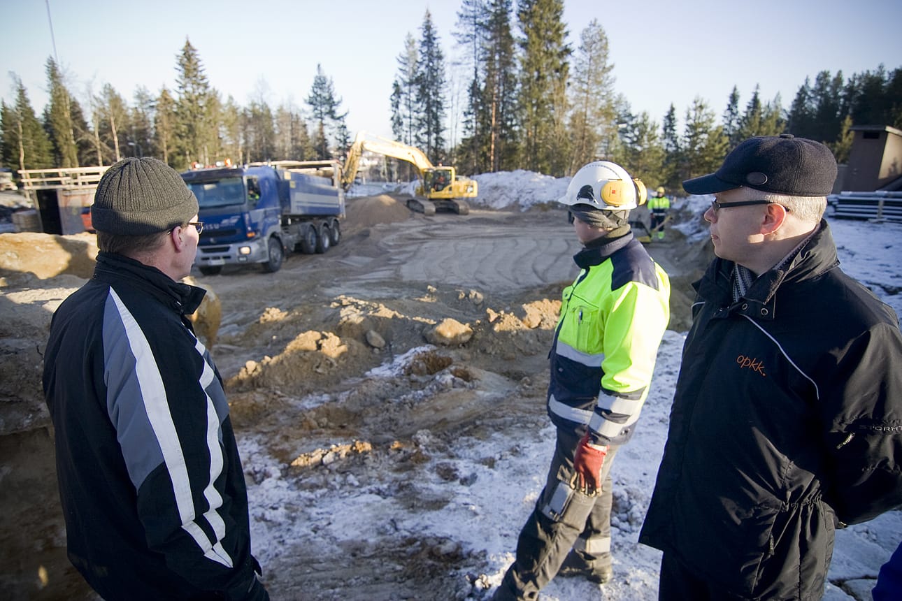 Toranginrinteessä alkoi uusien rivitalojen rakennustyömaa tänä syksynä. Asunnot ovat valmiit ensi kesäksi.