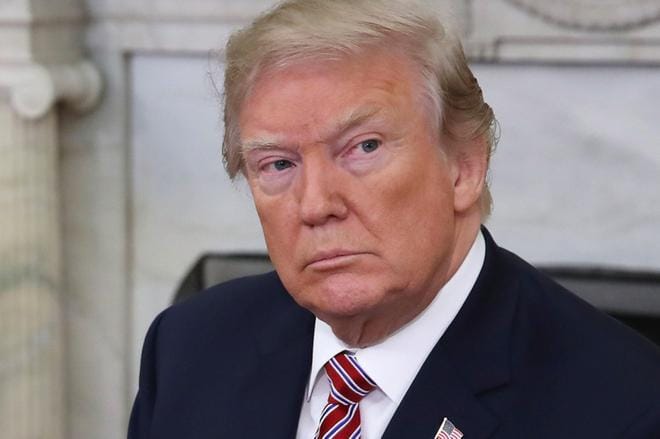 Yhdysvaltojen presidentti Donald Trump on ilmoittanut iskevänsä Syyriaan. KUVA: Mark Wilson / EPA