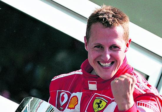 Ferrarin Michael Schumacher tuuletti antaumuksella otettuaan Italian Monzassa kauden kuudennen gp-voitonsa.