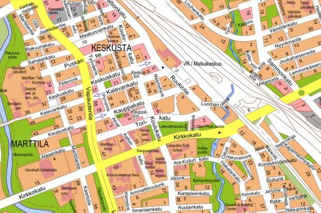 Kuvakaappaus kartat.seinajoki.fi -palvelusta.