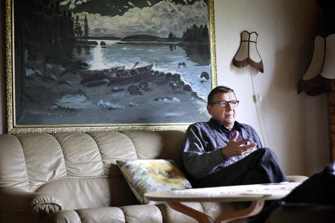 – Olisin halunnut olla vaikuttamassa sen puolueen kautta, jossa olen ollut, myöntää perussuomalaisten perustajajäsen Raimo Vistbacka. Kokoomus valikoitui voittajavaihtoehdoksi, koska Vistbacka ajattelee puolueen arvojen sopivan parhaiten hänen omiinsa. ARKISTOKUVA: JOHANNA KATAJA