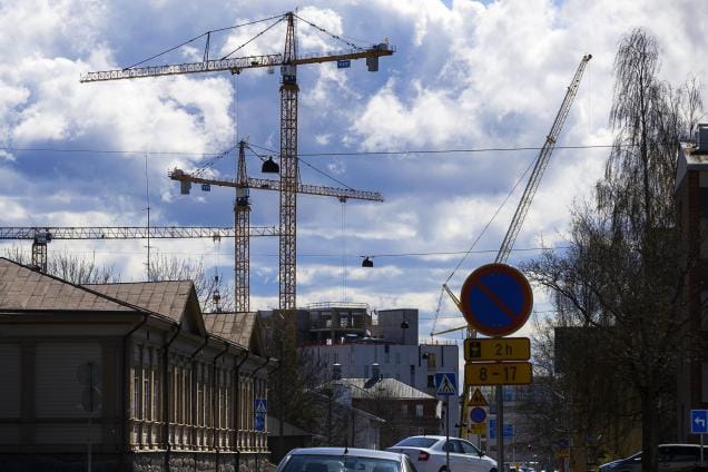 Vaasan keskussairaalan H-rakennuksen on tarkoitus olla käytössä vuonna 2022. KUVA: JARNO PELLINEN