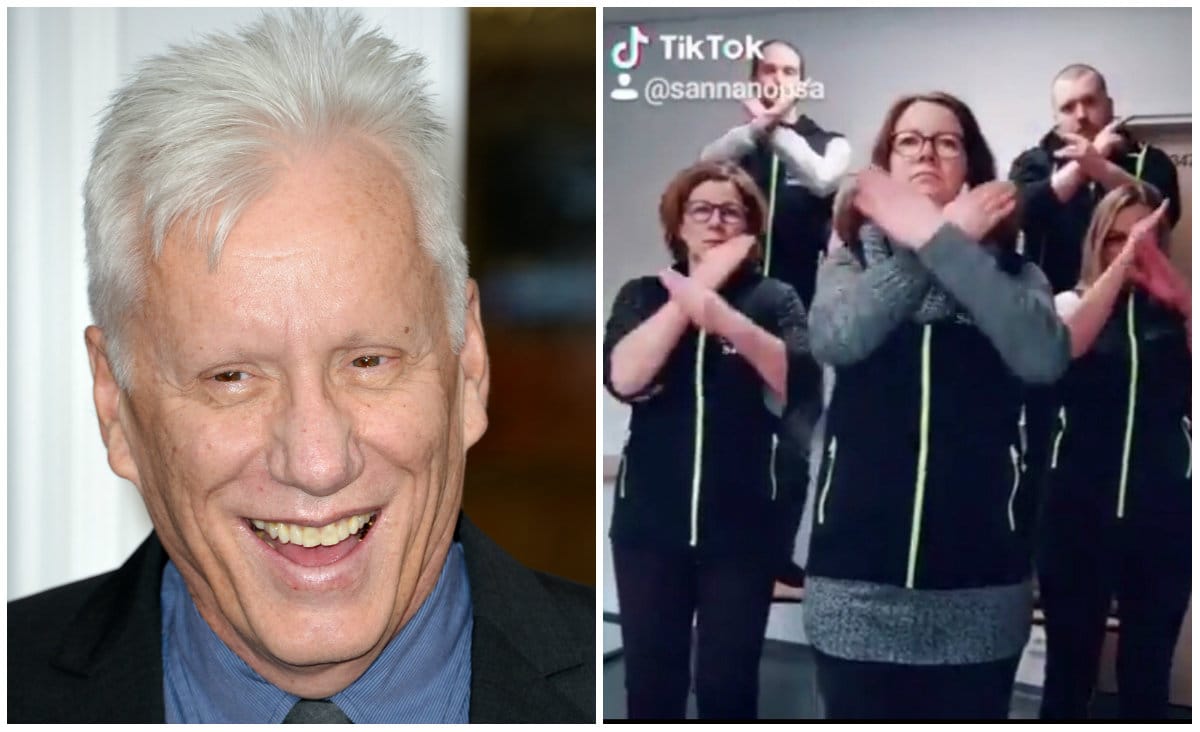 Näyttelijä James Woods (vas.) on yksi Turvallinen Oulu -hankkeen tekemän videon pilkkaamiseen osallistuneista henkilöistä. Oikealla kuvakaappaus tanssivideosta.
