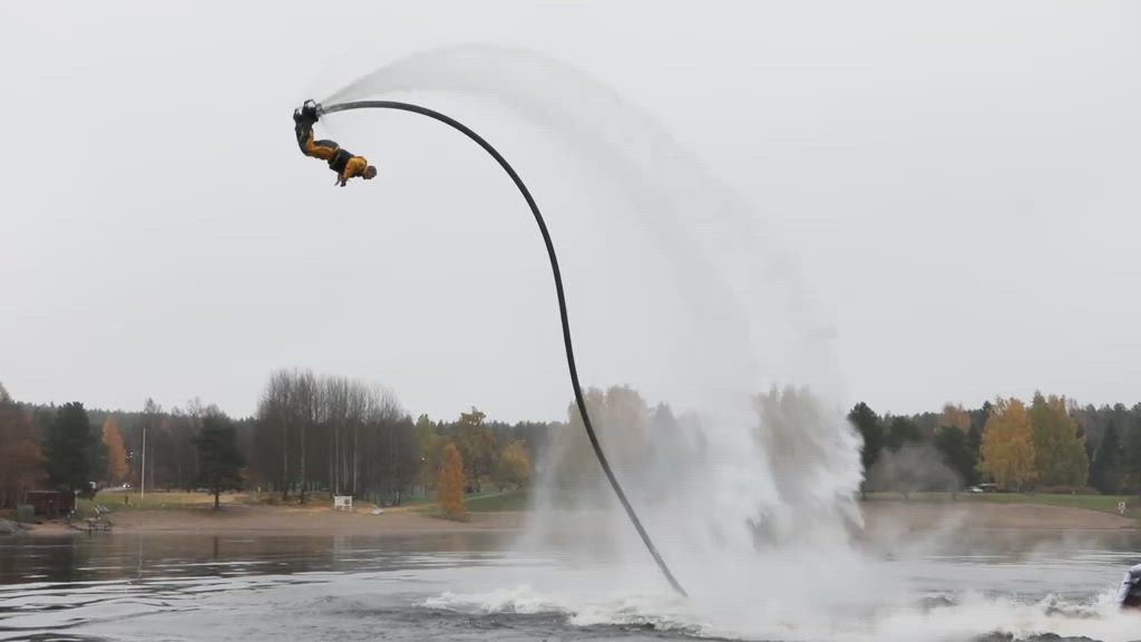 Flyboardlentoa lokakuussa