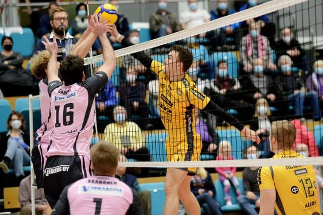 Lentopallon Mestaruusliiga jää tauolle joulunalusviikoiksi. KUVA: LEHTIKUVA/MIKKO STIG