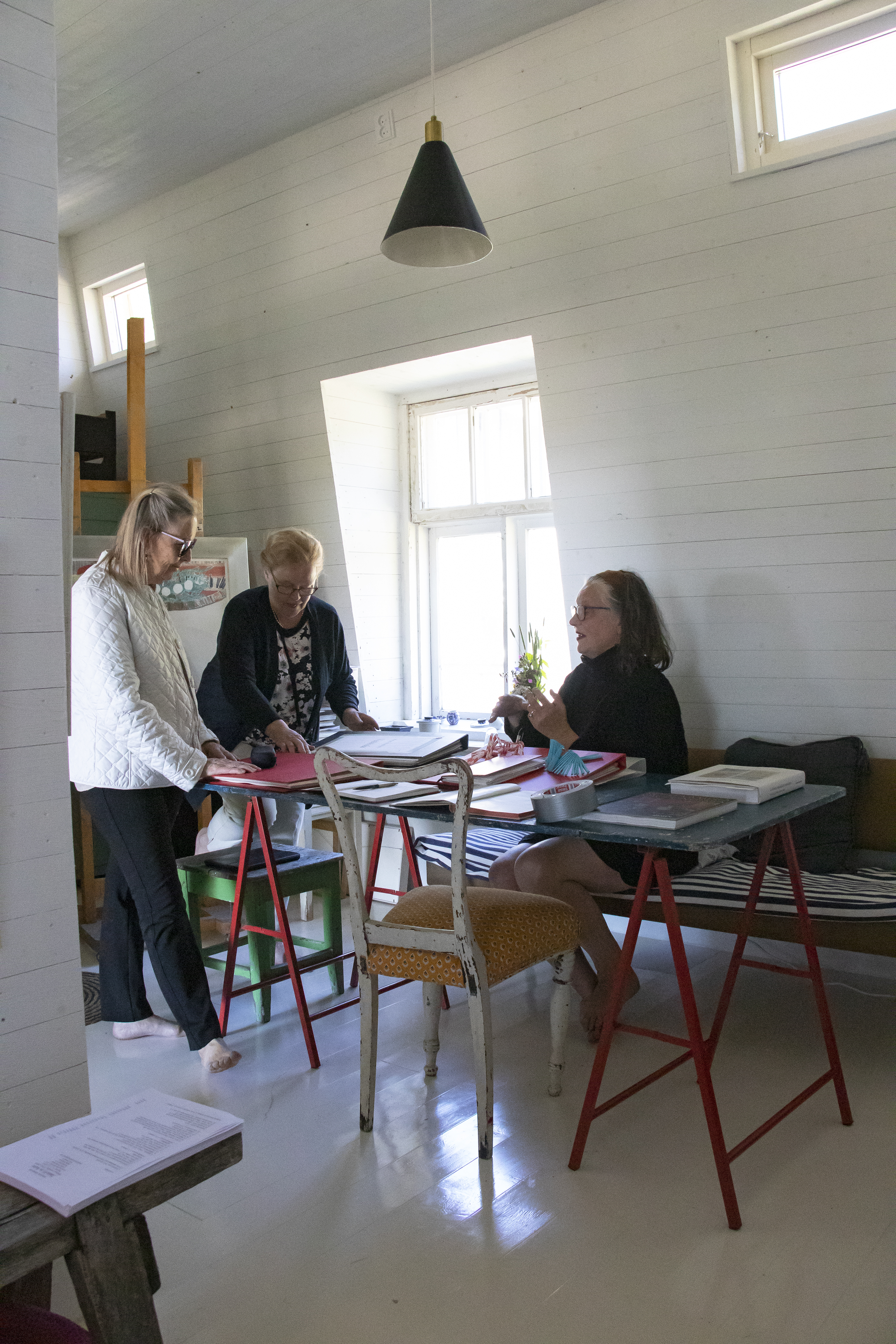 Fiskiksi nimetty ateljee on kuin taideteos jo itsessään.