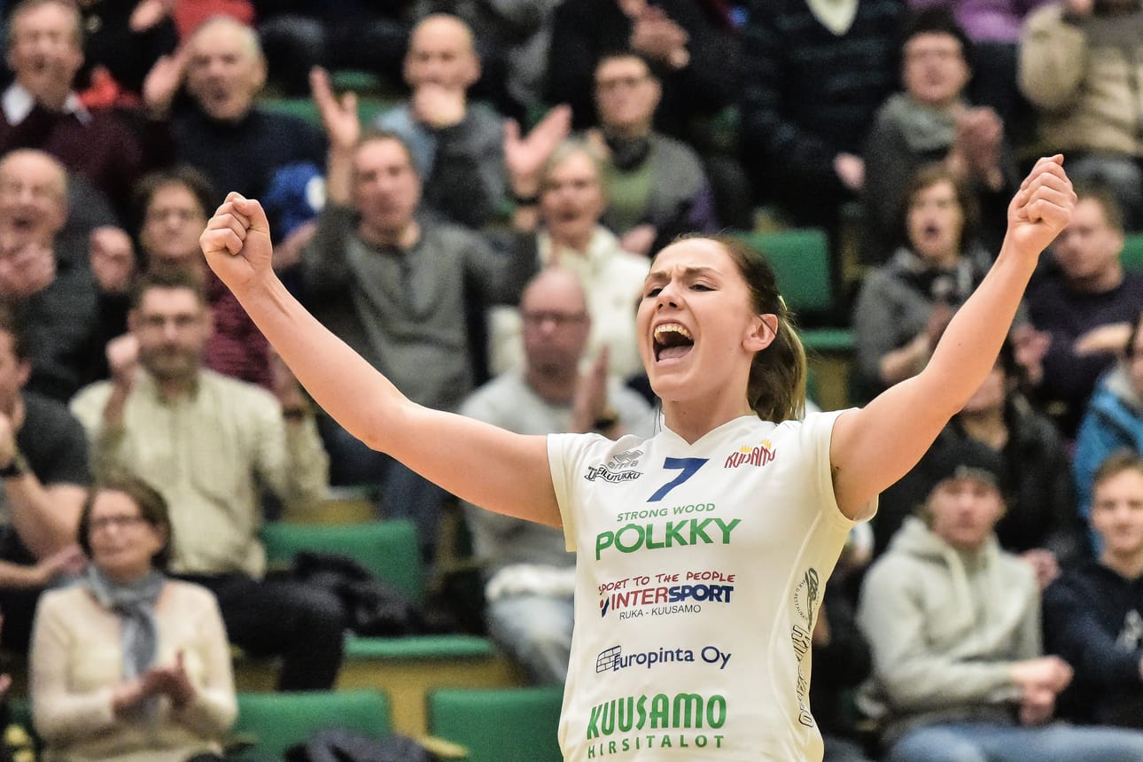 Essi Helminen esitti hyviä otteita Puolan leirillä. Arkistokuva viime keväältä.