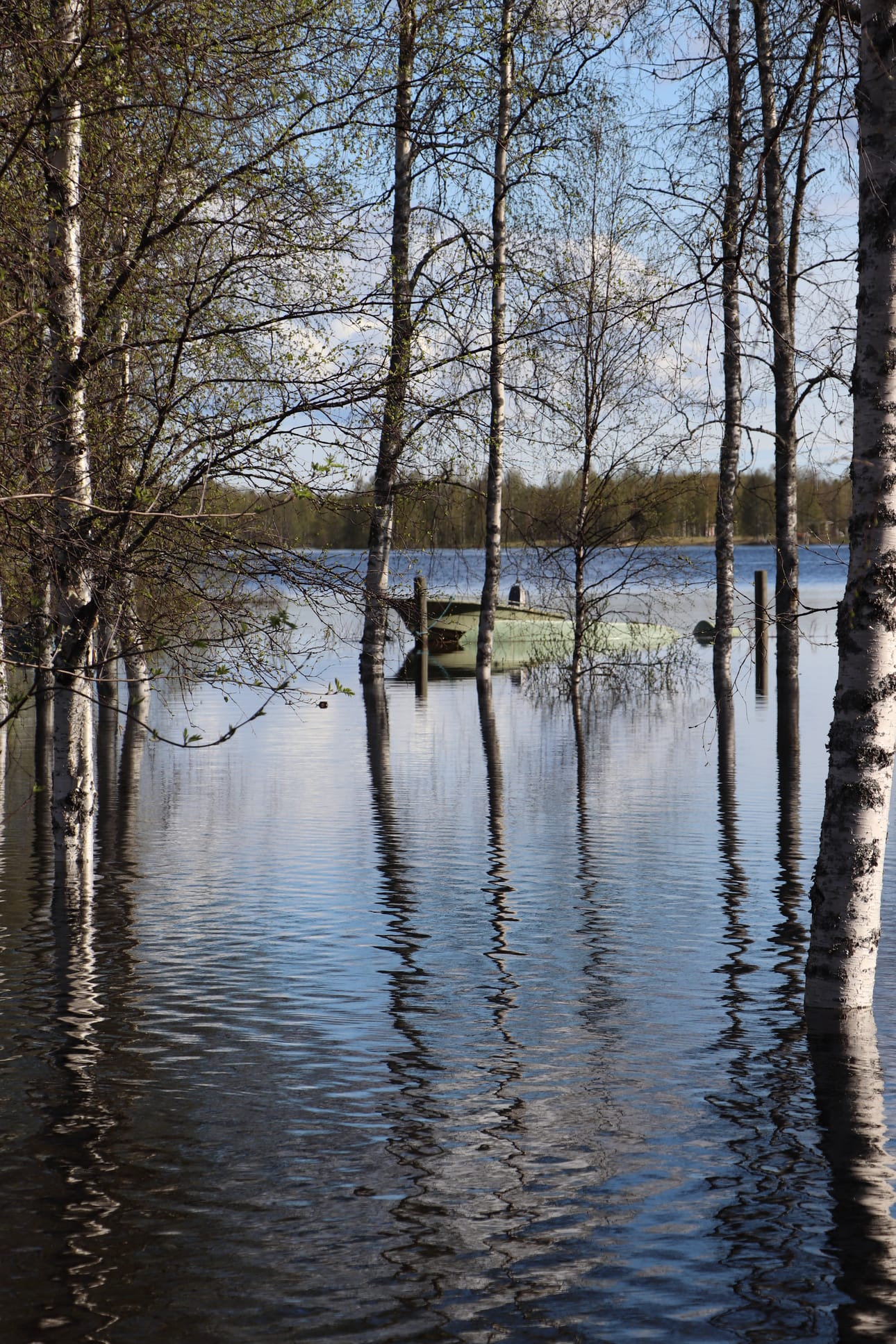 Pudasjärveltä Rimmintieltä. Kuva perjantailta.