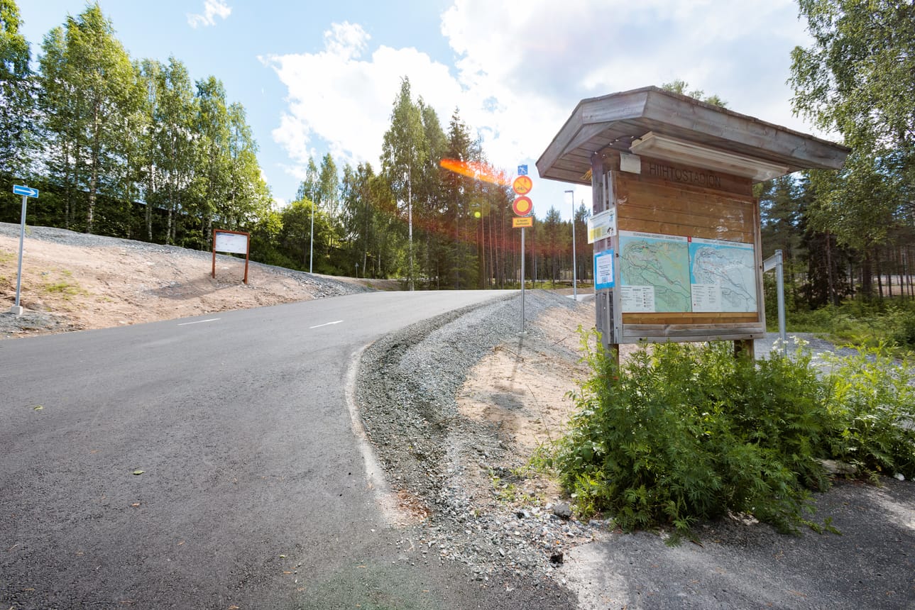 Ounasvaaralle rakentui rullahiihtorata.