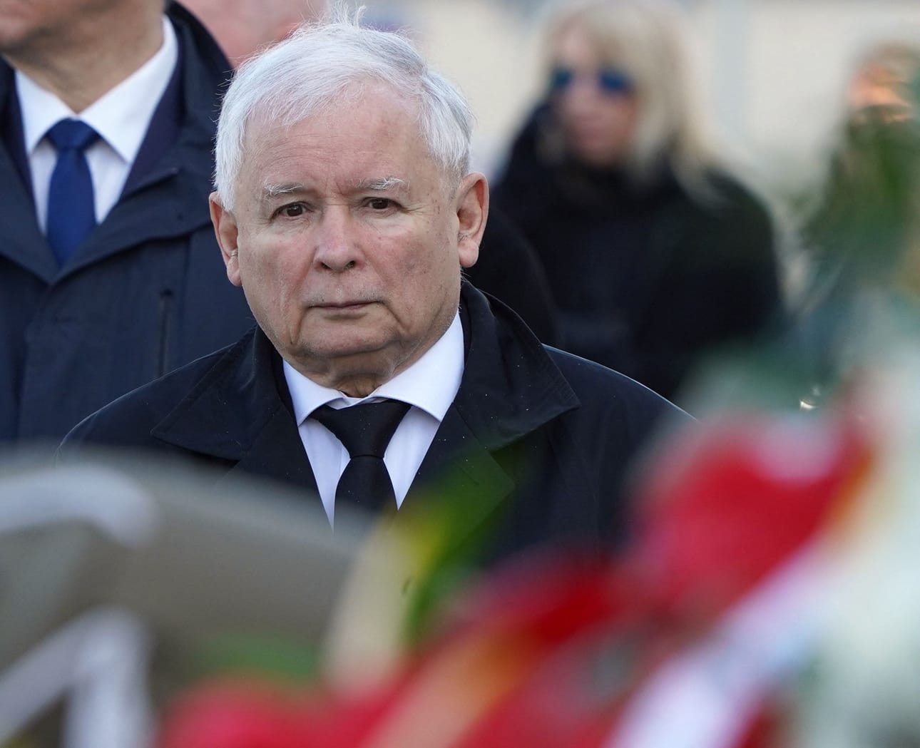 Puolan hallitsevan Laki ja oikeus -puolueen (PiS) johtaja on Jaroslaw Kaczynski. LEHTIKUVA/AFP