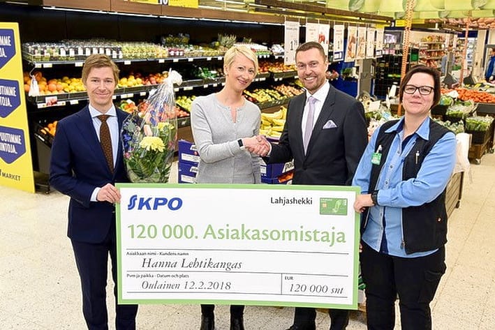 Hanna Lehtikangas sai sievoisen summan senttejä.
