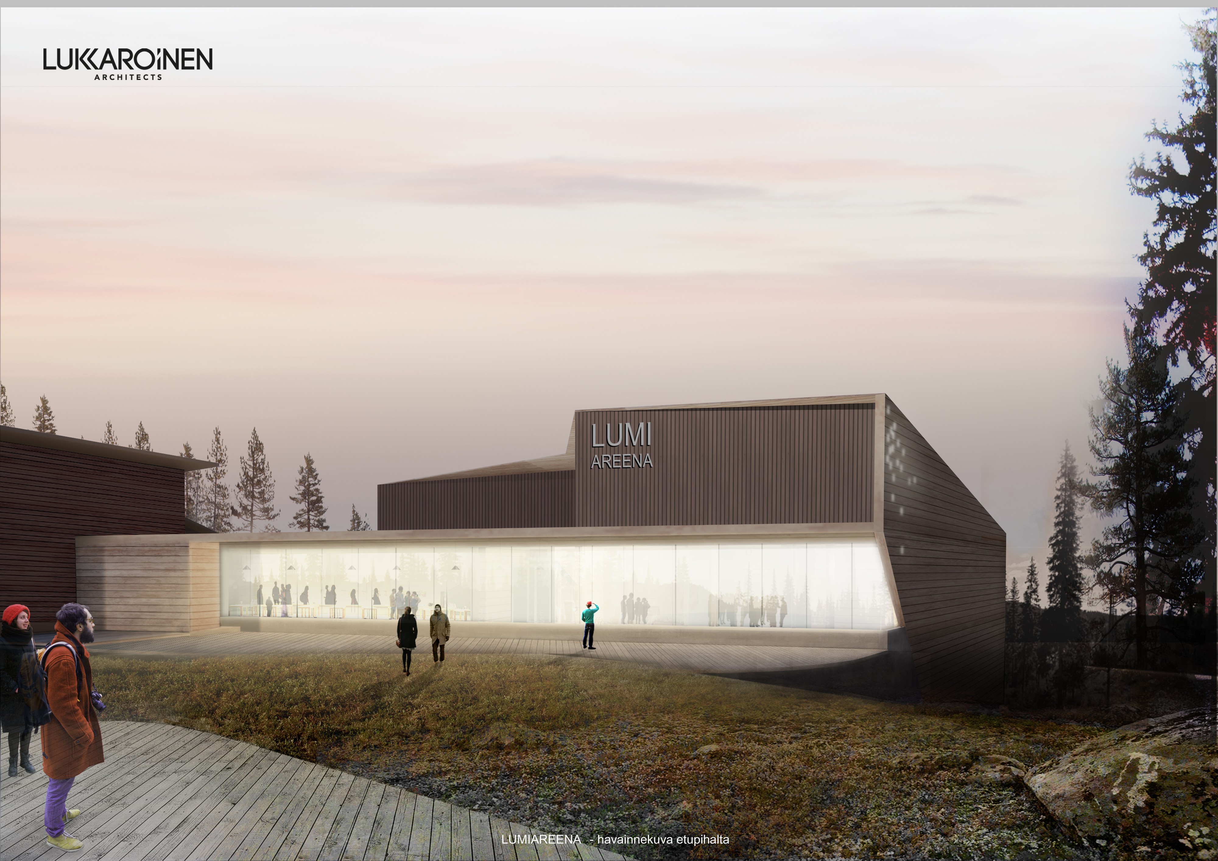 Lumiareena rakennetaan hotellin yhteyteen.