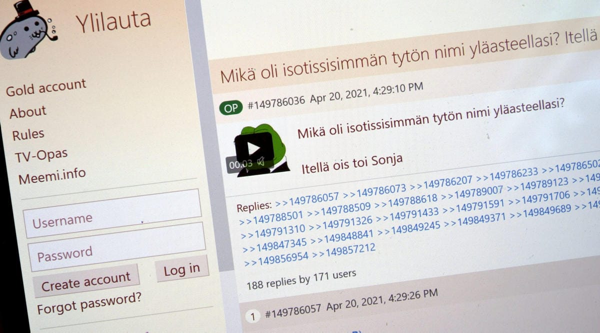 Selvitysten mukaan vihapuhetta tuottaa verkossa pieni joukko. Lehtikuva / Markku Ulander