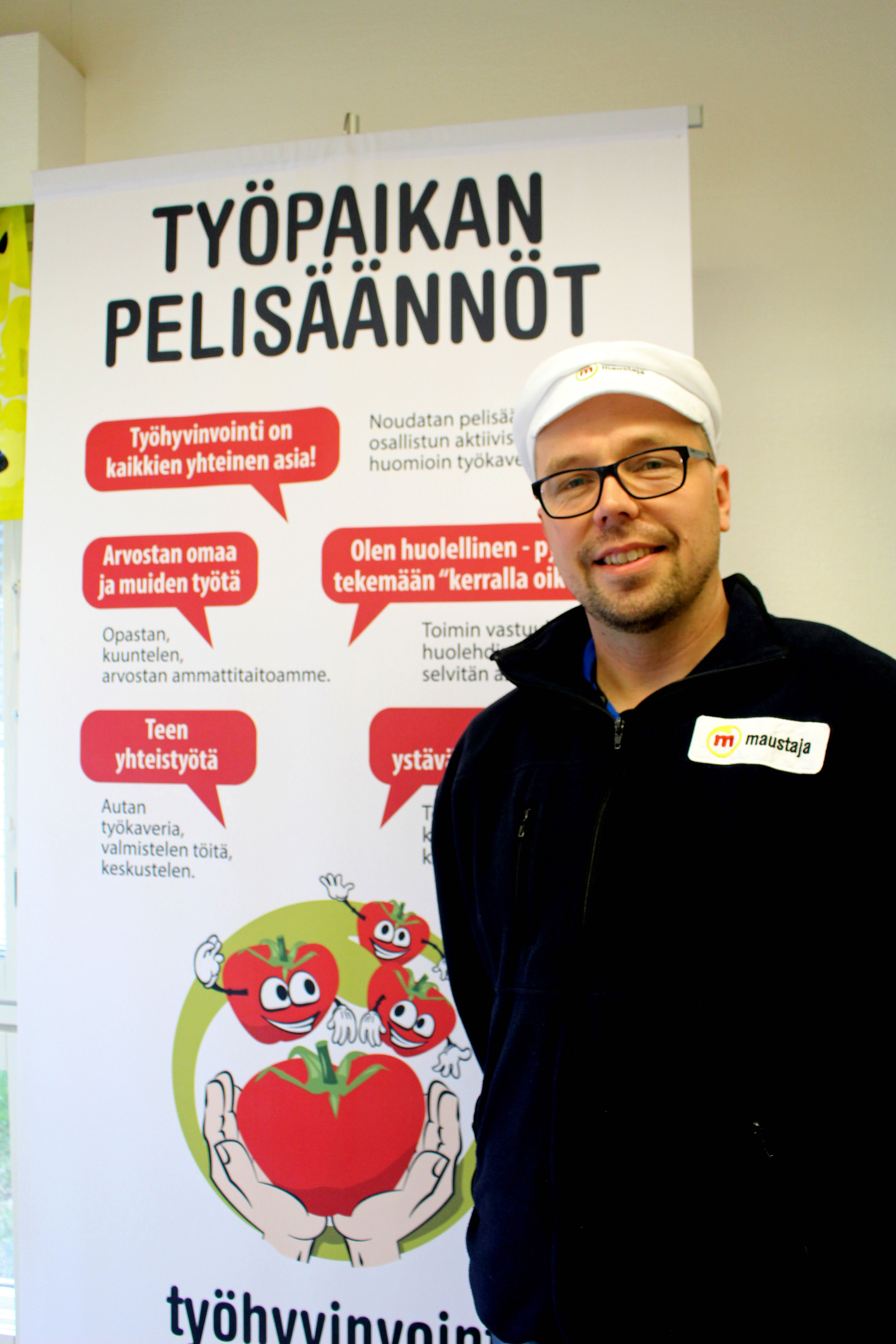 Henkilöstöpäällikkö Jari Partanen on hyvillään siitä, että Maustajan johtoporras on sitoutunut työhyvinvoinnin ylläpitoon ja kehittämiseen.