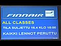 Tuhka hämmentää Oulunsalon lentokentällä