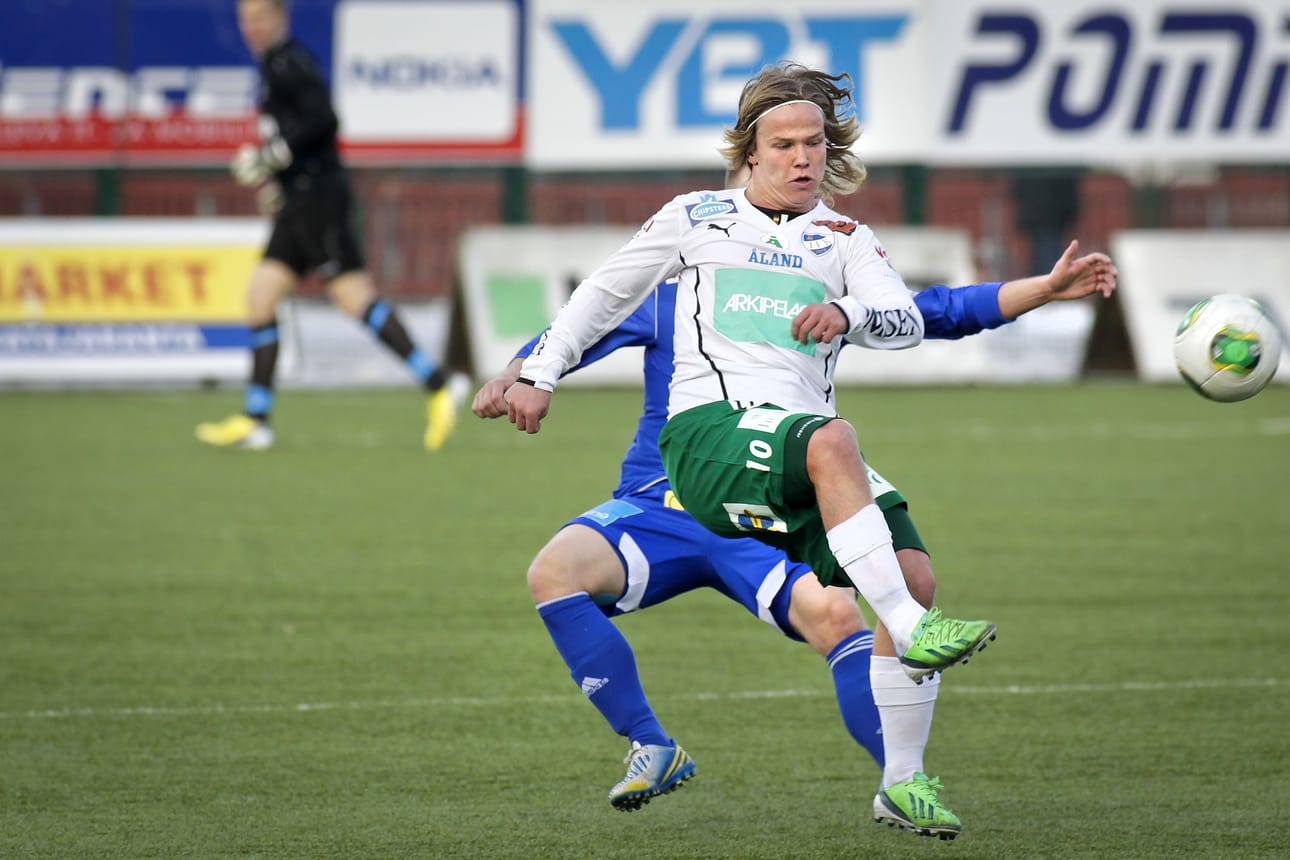 Petteri Forssell ampui Interin voittomaalin HJK:n kaadossa.