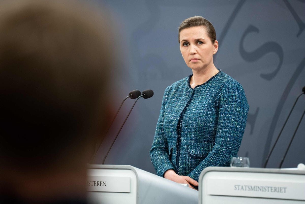 Kansanäänestys pidetään 1. kesäkuuta, pääministeri Mette Frederiksen ilmoitti sunnuntaina. LEHTIKUVA / AFP