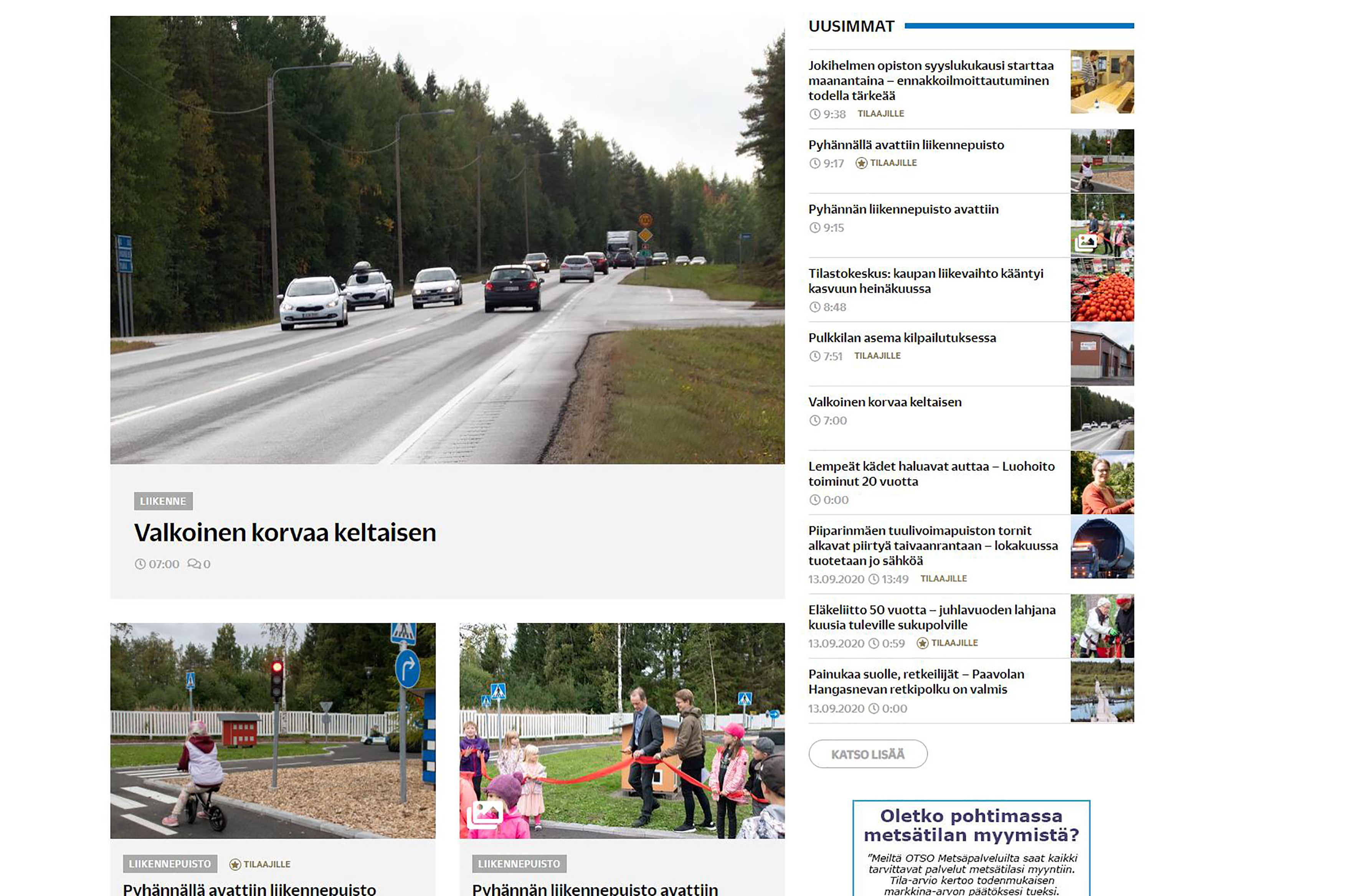 Hyviä uutisia – Siikajokilaakson verkkosivusto on uudistunut