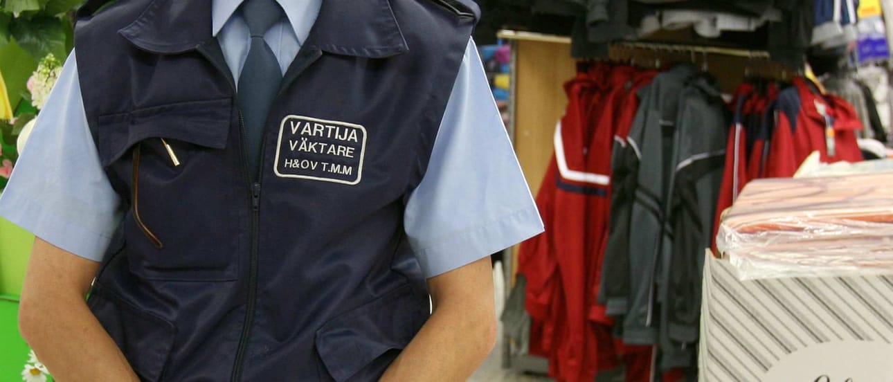 Vartija työssään.