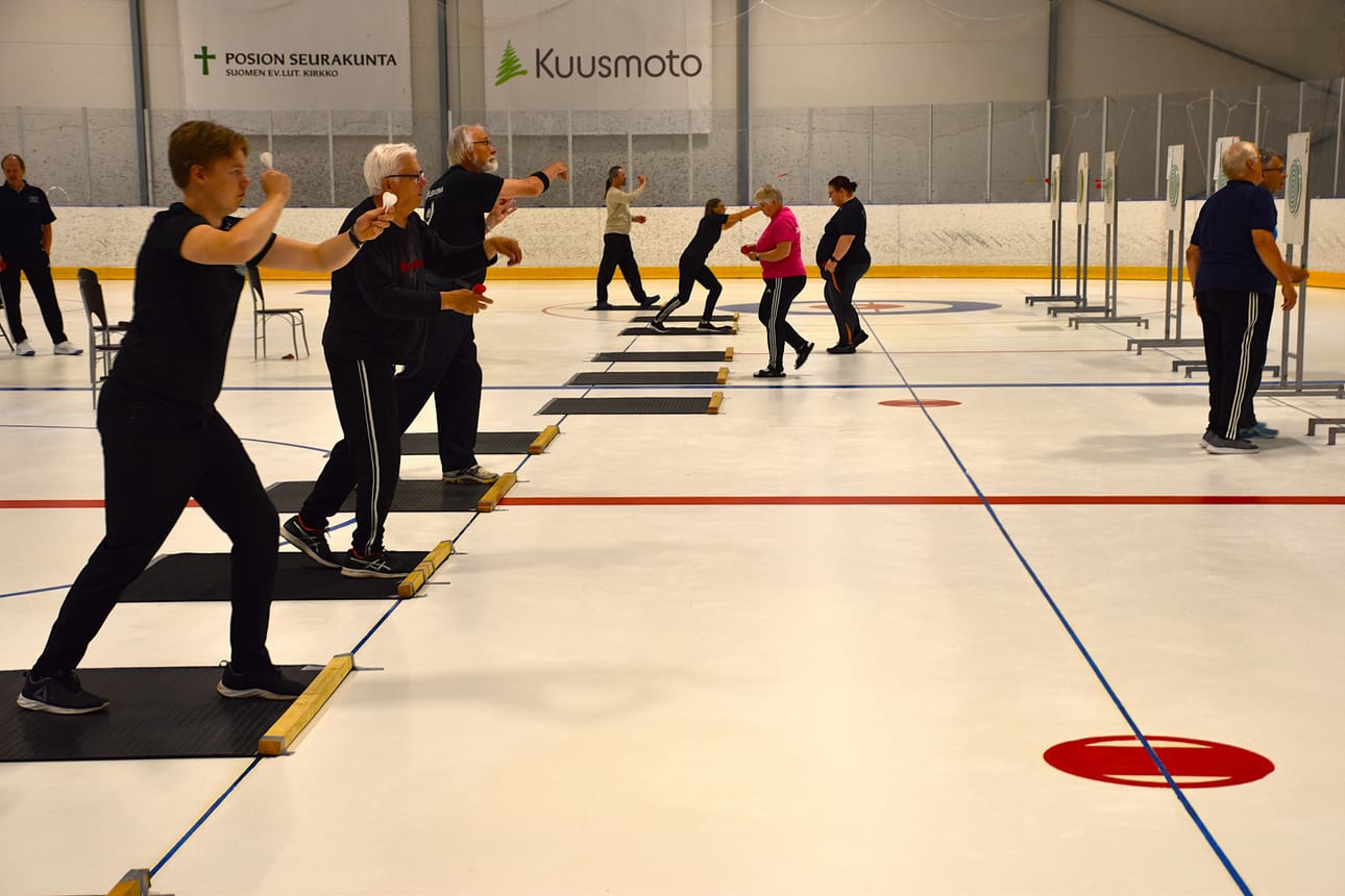 Tikanheittäjät kisasivat Posiolla viime viikonloppuna. Kuva on perjantaina 24. heinäkuuta heitetyistä kansallisista kisoista.