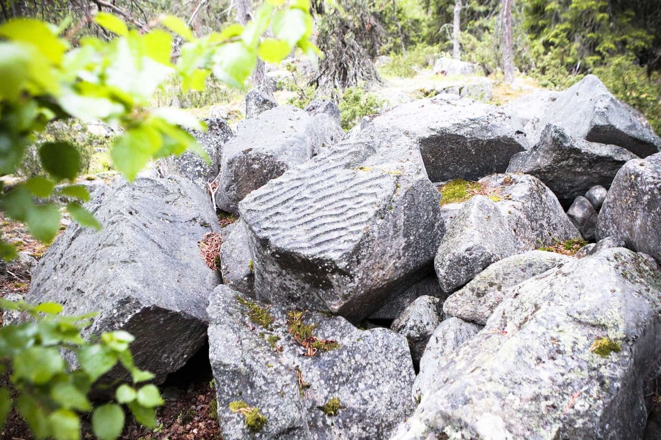 Aallonmerkkikiven jäljet ovat miljoonia vuosia vanhoja.