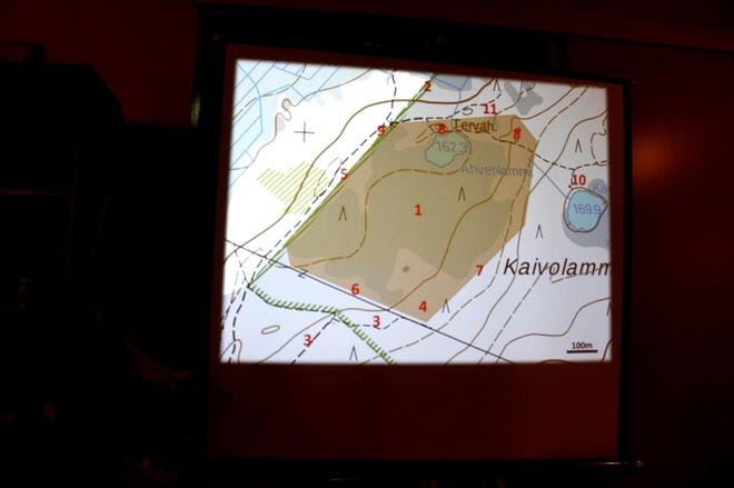 Isojoen Lauhaan tulevan 27 hehtaarin metsäpeurojen kasvatusalueen kartta näyttää tältä. KUVA: TAUNO RIIHILUOMA