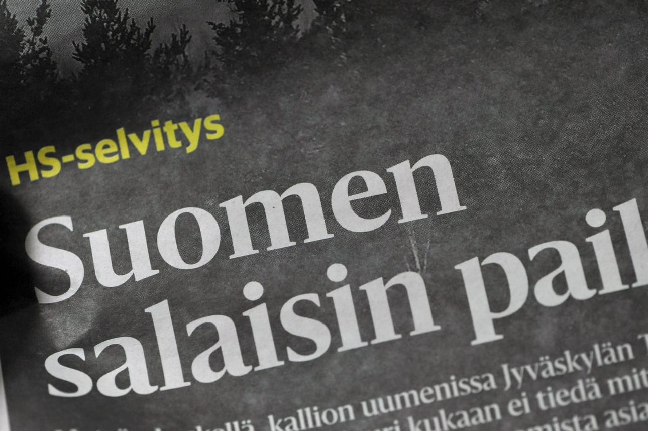 Syyttäjä vaatii HS:n 16. joulukuuta 2017 julkaisemasta artikkelista ja sen jälkeen julkaistavaksi aiotusta juttusarjasta rangaistusta kolmelle lehden toimittajalle. LEHTIKUVA / Timo Jaakonaho
