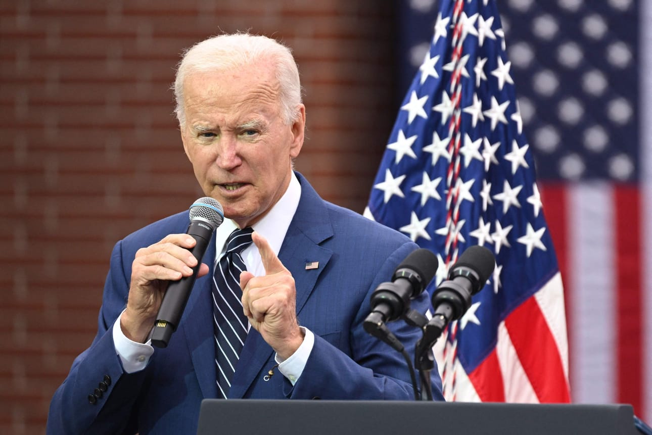 Yhteensä presidentti Joe Bidenin hallinto on tukenut Ukrainaa sotilaallisesti noin 18,3 miljardilla dollarilla. LEHTIKUVA/AFP