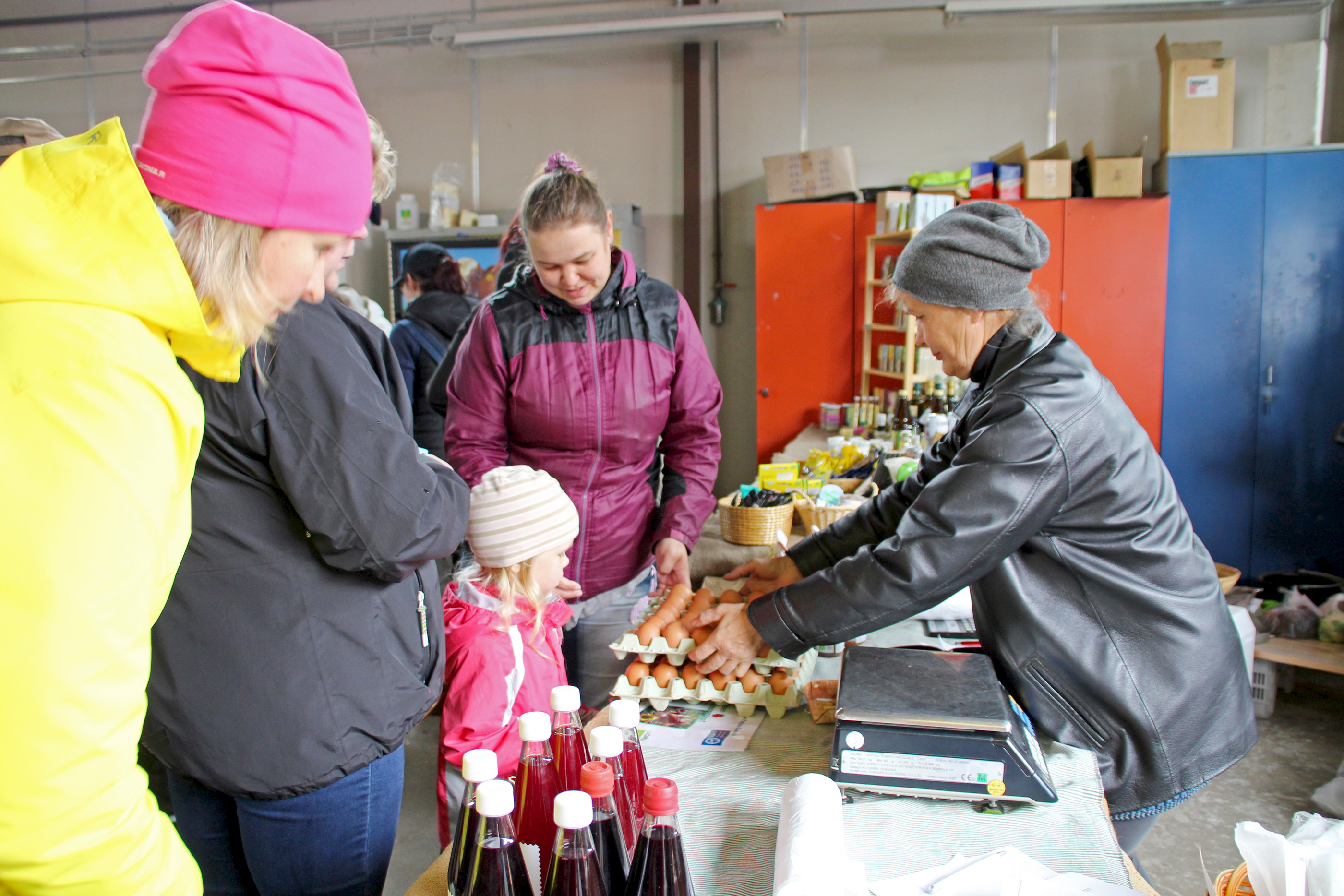 Luomukananmunat olivat kysyttyjä.