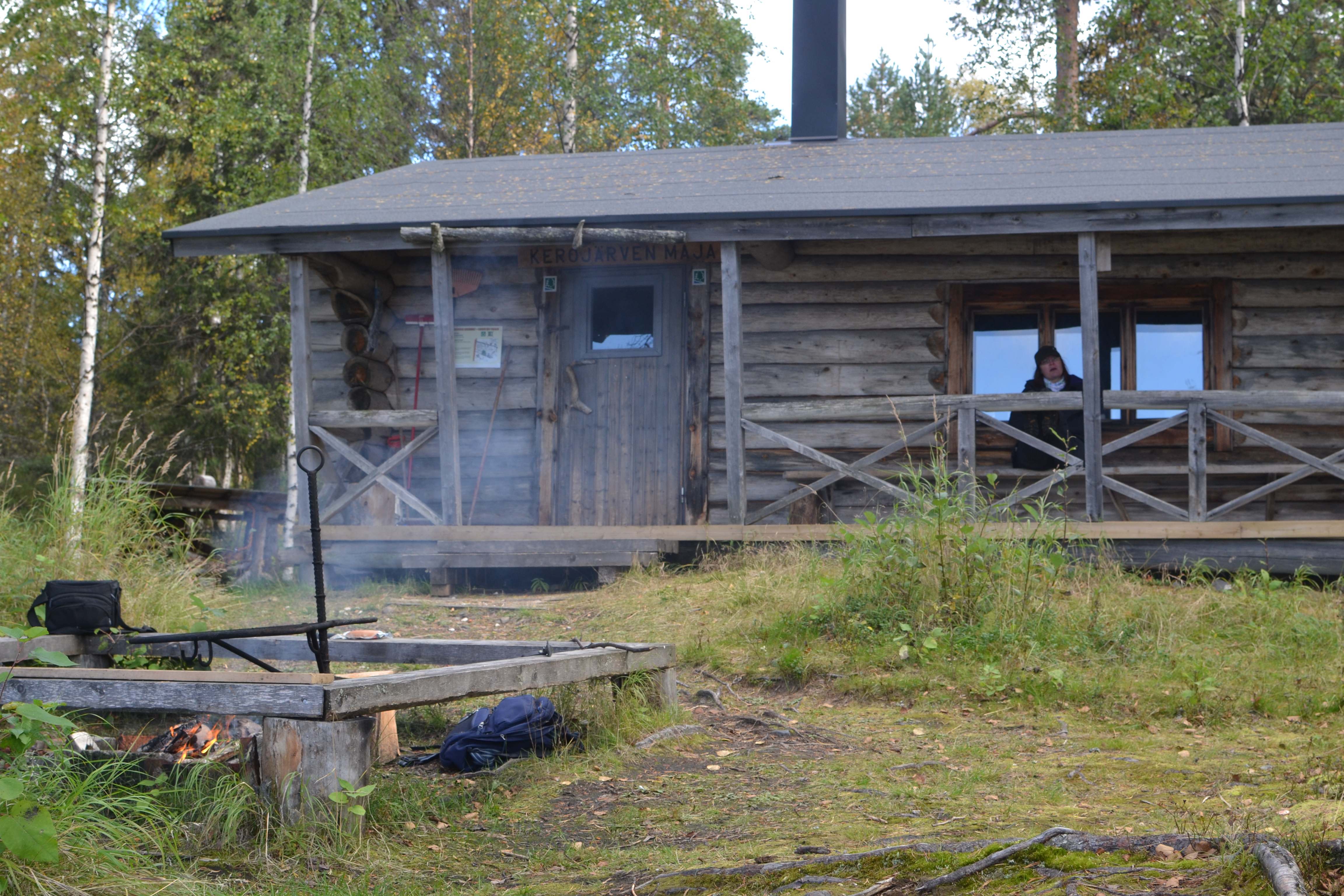 Kerojärven kämppä on tilava ja vasta ehostettu.