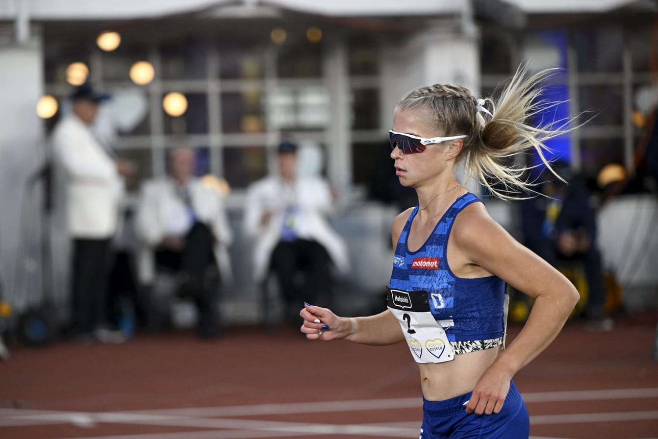 Alisa Vainio onnistui jälleen maratonilla. Arkistokuva vuoden 2024 Suomi–Ruotsi-ottelusta.
