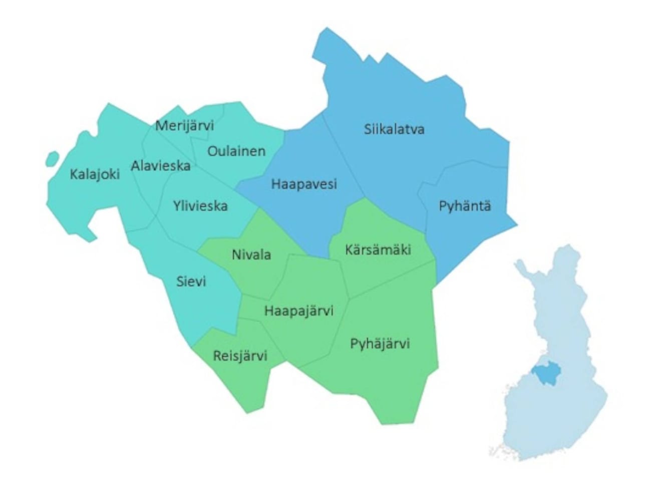 Oulun Eteläisen alueen seutukuntien kanssa toimii yhteistyössä vahvasti mukana myös Raahen seutukunta. Seutukuntien alueellinen rooli on tärkeää erityisesti isoissa kysymyksissä ja yhteistyöllä seutukuntien kesken vahvuutta haetaan lisää.