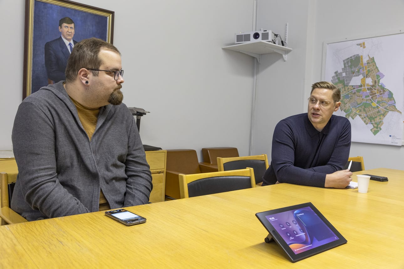 Tuomas Lahdenperä ja Jaakko Aninko ovat työparina Aalto-viikon suunnittelussa.