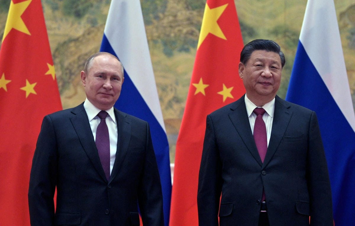 Venäjän presidentti Vladimir Putin ja Kiinan presidentti Xi Jinping tapasivat helmikuussa Pekingissä. Lehtikuva/AFP