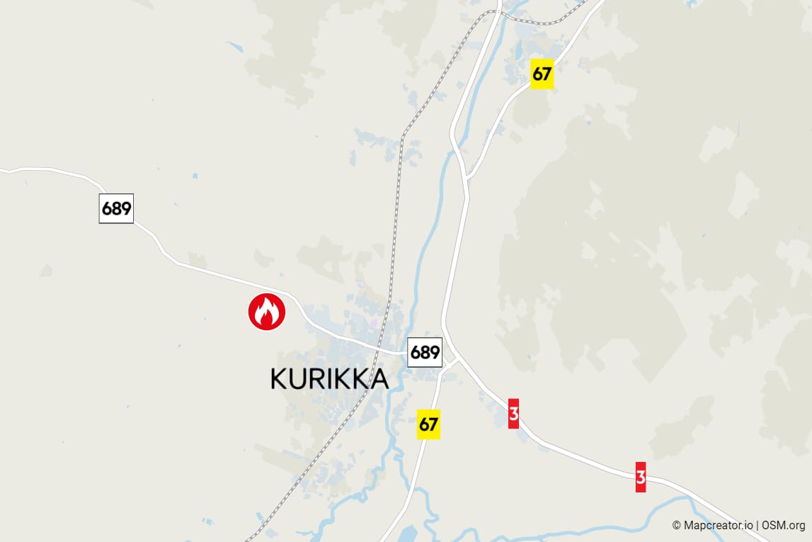 Pappilantiellä tuhoutui tulipalossa vanha navettarakennus.