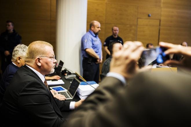 Johan Bäckman oli yksi syytetyistä MV-juttukokonaisuudessa. Hän pääsi vielä ääneen torstaina Helsingin käräjäoikeudessa. KUVA: Silja Viitala