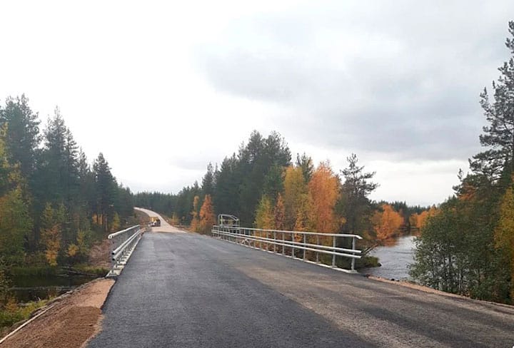 Äkäsjoen sillan peruskorjaus on saatu valmiiksi. Silta avataan liikenteelle tulevana perjantaina.