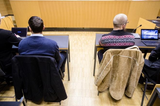 Helsingin käräjäoikeudessa käynnistyi terrorismirikosten valmistelua koskeva oikeudenkäynti. Syytettynä oli perjantaina kaikkiaan kolme suomalaismiestä. KUVA: Joel Maisalmi