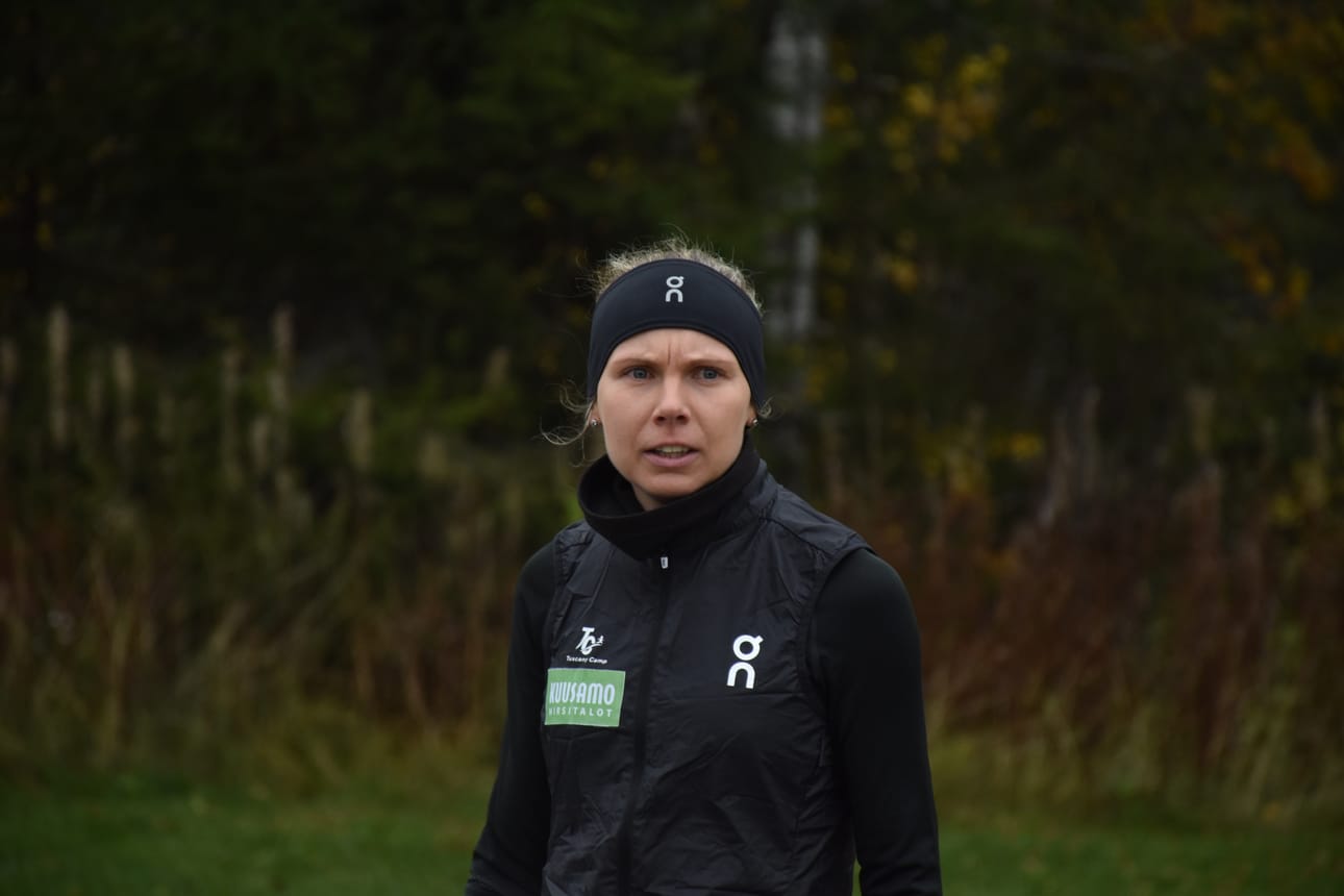 Susanna Saapunki joutui jättämään SM-maastot väliin. Kuvassa Saapunki harjoituksissa Kuusamossa 4. lokakuuta.
