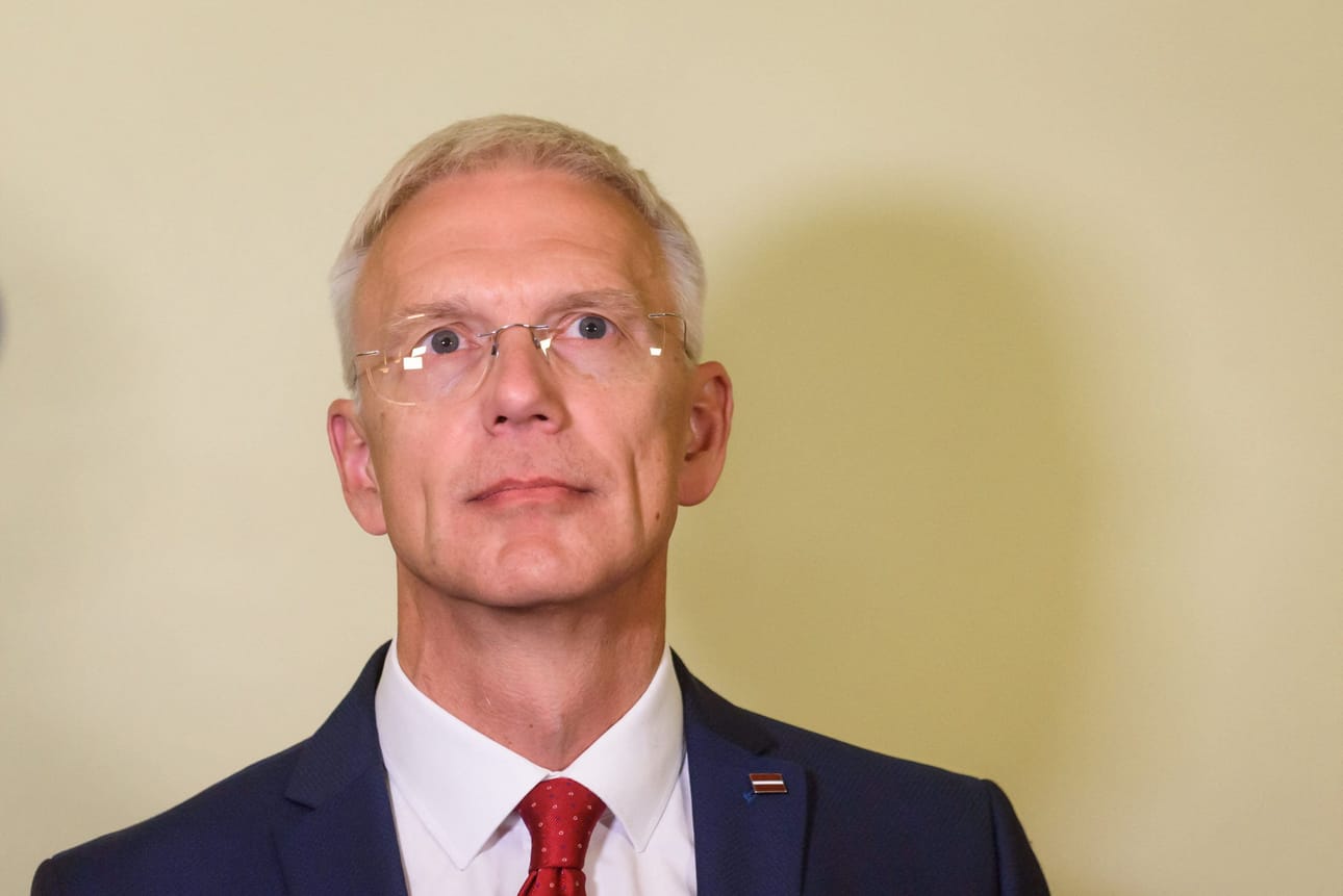 Pääministeri Krisjanis Karinsin on vakuuttanut aikovansa muodostaa myös Latvian seuraavan hallituksen. LEHTIKUVA/AFP