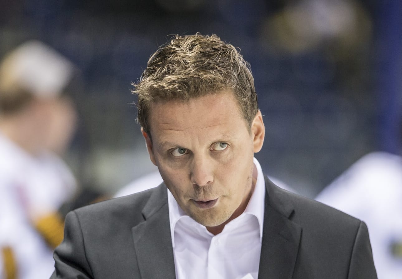 Leijonien päävalmentaja Lauri Marjamäki. Arkistokuva.