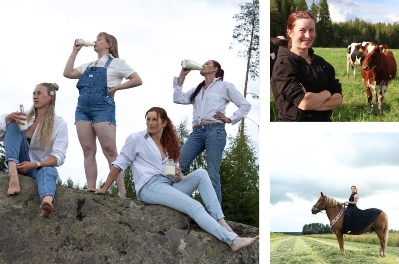 Ensi vuoden Emäntäkalenteria on kuvattu myös Etelä-Pohjanmaalla, Kauhavalla. Kivellä poseeraavat Roosa Vetoniemi, Pia Laajalahti, Sanna Huhtala ja Sinikka Konttinen. Sanna Huhtala kertoo, mitä kalenterikuvaukset merkitsevät hänelle.