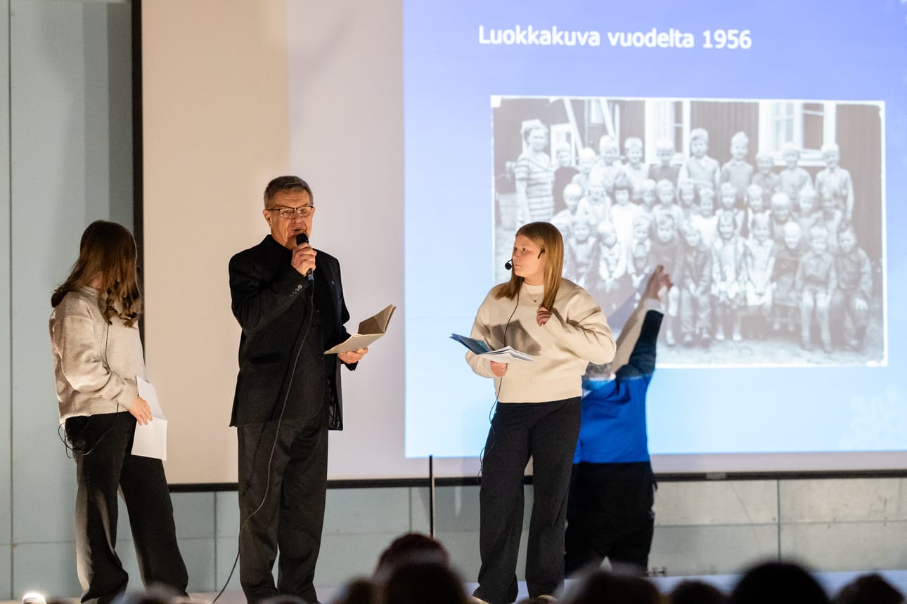 Lumijoen koulun 140-vuotisjuhlaa vietettiin vuonna 2024.