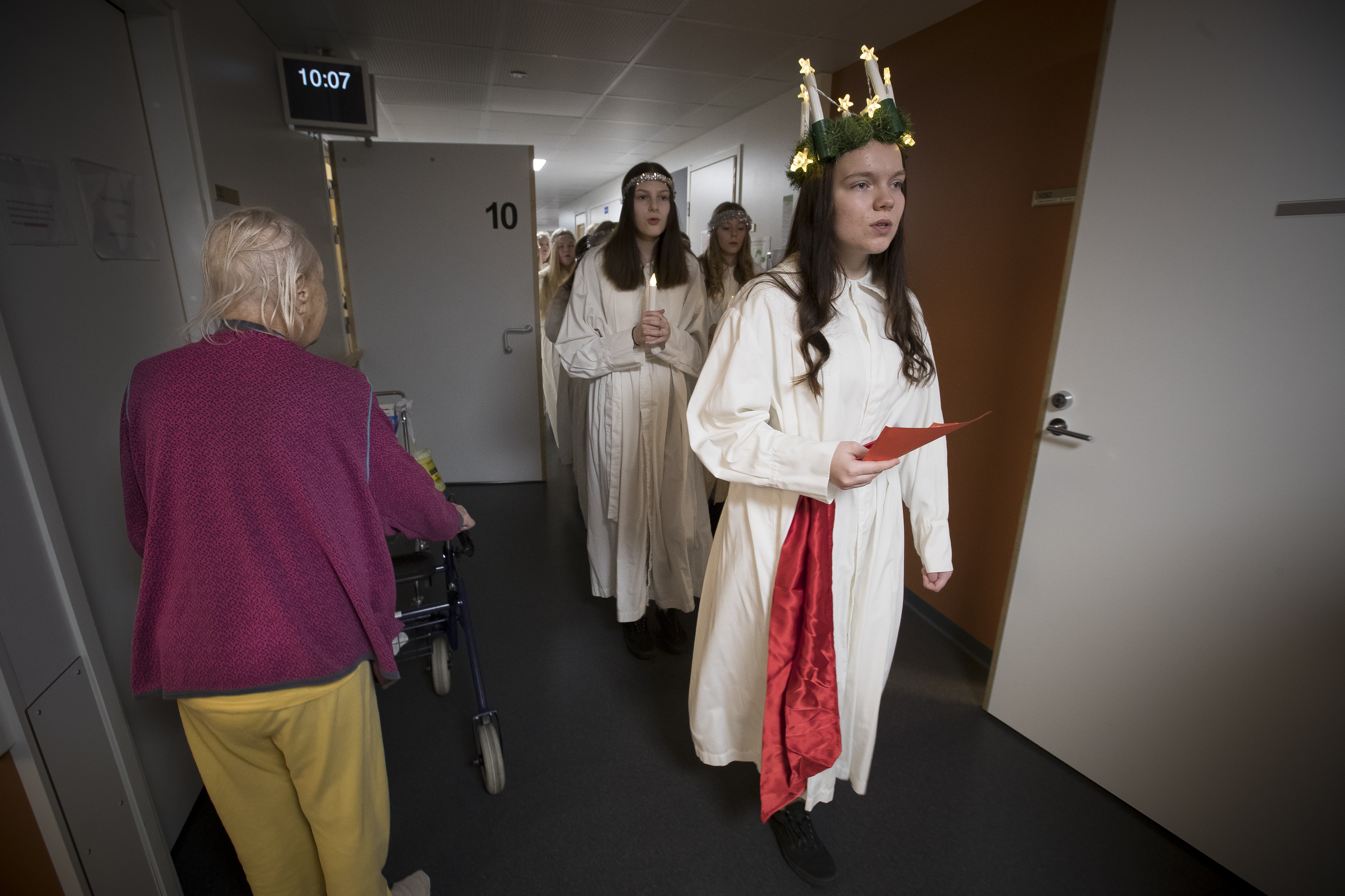 Lucianeito kiersi Raahen sairaalassa.