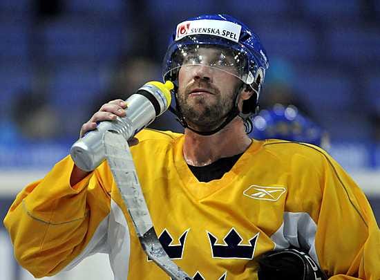 Peter Forsberg harjoitteli Ruotsin maajoukkueen kanssa Helsingissä perjantaina.