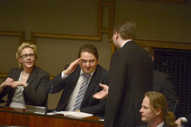 Ville Vähämäki (ps.) ei syyttäjän mukaan erehdyttänyt eduskuntaa saadakseen aiheetonta taloudellista hyötyä. KUVA: Joel Maisalmi